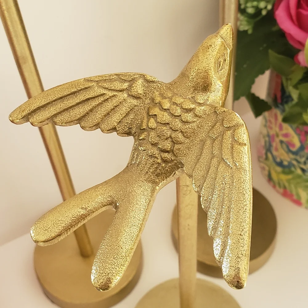 Pier 1 Gold Bird Sculpture - Large NWT